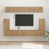 vidaXL Set mobile TV 5 pcs Rovere artigianale Legno multistrato