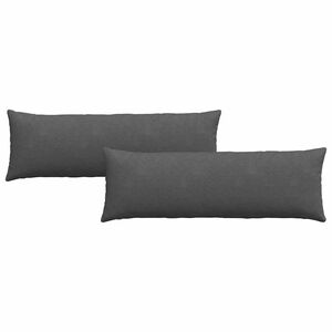vidaXL Cuscini da Divano 2 pcs Grigio scuro 120 x 40 cm
