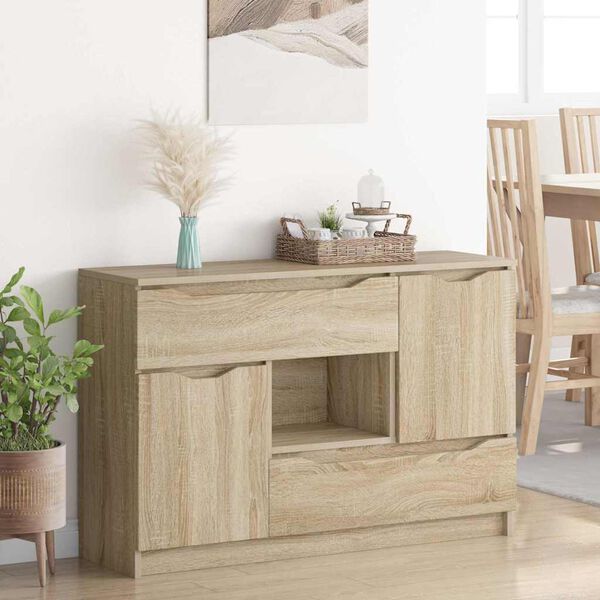 vidaXL Credenza Rovere Sonoma 100 x 30 x 65,6 Legno multistrato