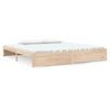vidaXL Giroletto senza Materasso in Legno Massello 200x200 cm