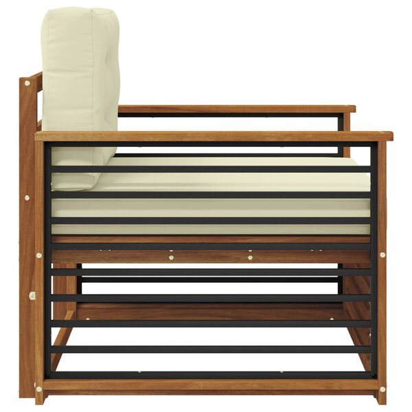 vidaXL Set di divani da esterno Legno di Acacia Massello e Poliestere