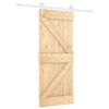 vidaXL Porta scorrevole Naturale e Bianco 85 x 210 cm