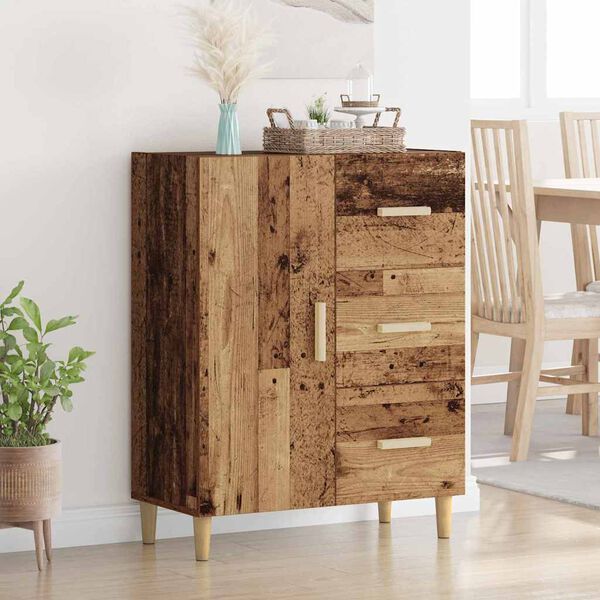 vidaXL Credenza Legno vecchio 34 x 69.5 x 90 cm Legno multistrato