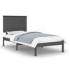 vidaXL Giroletto Grigio in Legno Massello di Pino 90x200 cm