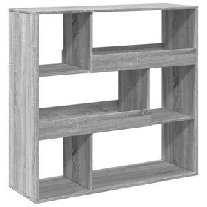 vidaXL Libreria/Divisorio Grigio Sonoma 100x33x94,5 cm