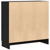 vidaXL Armadio per Libri Rovere Nero 82,5 x 30,5 x 80 cm