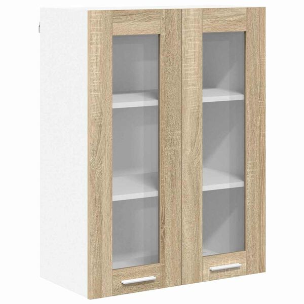 vidaXL Armadio pensile Rovere Sonoma 60 x 31 x 80 cm Legno multistrato