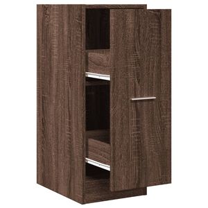 vidaXL Armadietto da Farmacia Rovere Marrone 30x41x77,5 cm Truciolato