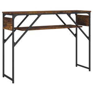 vidaXL Tavolo Consolle Ripiano Rovere Fumo 105x30x75cm Multistrato