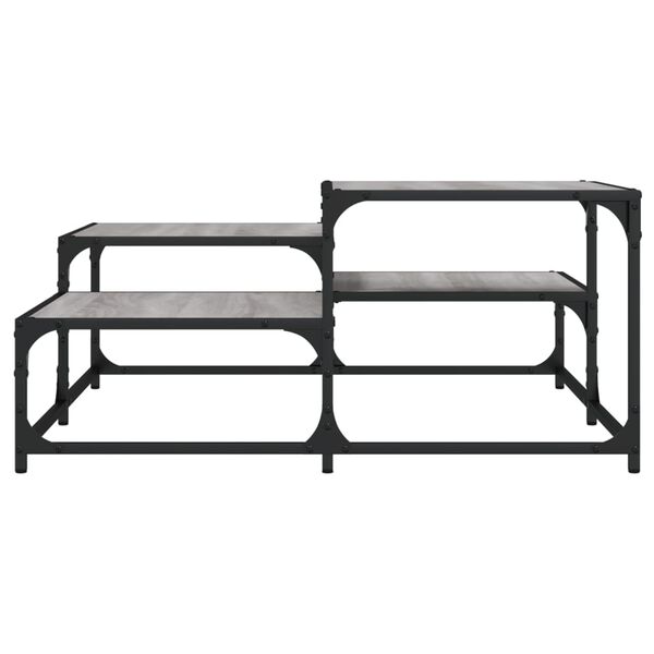 vidaXL Tavolino Salotto Grigio Sonoma 87,5x87,5x40cm Legno Multistrato