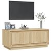 vidaXL Tavolino da Salotto Rovere Sonoma 102x50x44cm Legno Multistrato