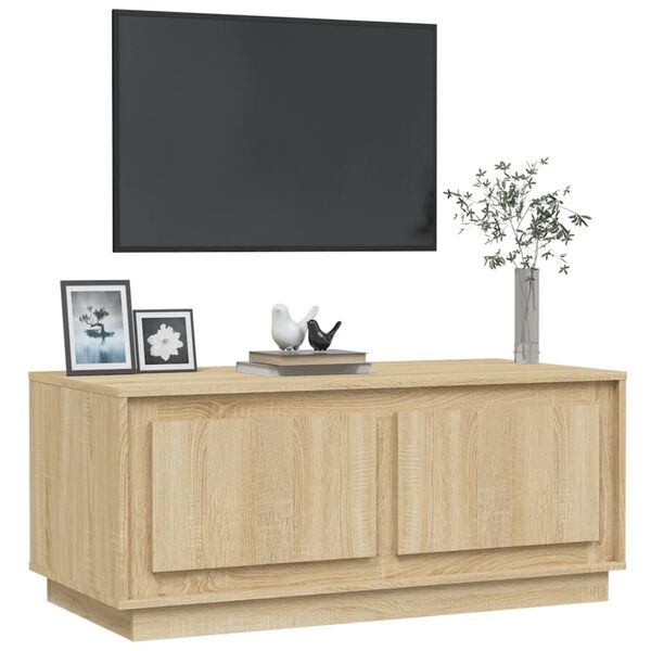 vidaXL Tavolino da Salotto Rovere Sonoma 102x50x44cm Legno Multistrato