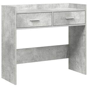 vidaXL Tavolo consolle Grigio Cemento 90 x 35 x 80 cm