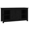 vidaXL Mobile Porta TV Nero 103x36,5x52 cm in Legno Massello di Pino