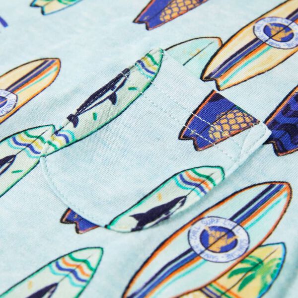 Canotta da Bambino Blu Tenue M&eacute;lange 128