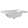 vidaXL Lavandino da Bagno Bianco 61x48x19,5cm Rettangolare in Ceramica