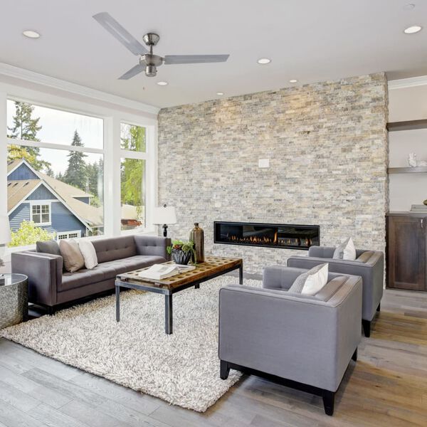 Bestron Ventilatore da Soffitto 122 cm/48" 60 W Cromo DT48C