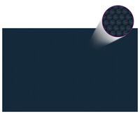 vidaXL Pellicola Galleggiante Solare PE Piscina 260x160 cm Nero e Blu