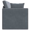 vidaXL Divano-letto da pavimento Grigio scuro 213 x 70 x 77 cm Velluto