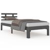 vidaXL Giroletto Grigio in Legno Massello 90x200 cm