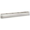 vidaXL Letto rialzato da giardino Acciaio Inox 360 x 40 x 40 cm