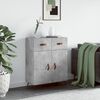 vidaXL Credenza Grigio Cemento 69,5x34x90 cm in Legno Multistrato