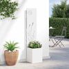 vidaXL Schermo per privacy in giardino Traforo Bianco 32 x 140 cm