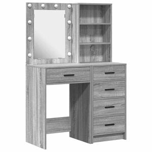 vidaXL Tavolo da Trucco 2 pz Grigio 50 x 41 x 135 cm