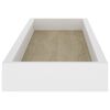vidaXL Mensole Loggia 4 pz Rovere e Bianche 60x15x4 cm in MDF