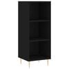 vidaXL Credenza Nera 34,5x32,5x90 cm in Legno Multistrato