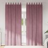 vidaXL Tende oscuranti 2 pcs Rosa scuro 140 x 245 cm Velluto