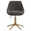 vidaXL Sedie da Pranzo Girevoli 6 pz Grigio Scuro in Velluto