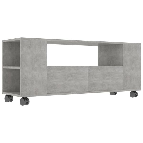 vidaXL Mobile per TV Grigio Cemento 120x35x48 cm Legno Multistrato
