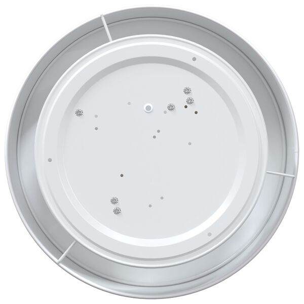 vidaXL Lampada da soffitto Bianco 38 x 38 x 13,5 cm Tessuto