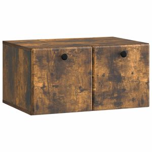 vidaXL Mobile Porta TV da Muro 59,5 x 41 x 30 cm Rovere Fumo