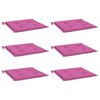 vidaXL Cuscini per Sedia 6 pz Rosa 40x40x4 cm in Tessuto