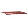 vidaXL Tenda retrattile arancione e marrone 600 &times; 350 cm