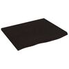 vidaXL Ripiano Muro Marrone Scuro 60x50x2 cm Massello Rovere Trattato