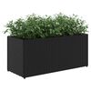 vidaXL Fioriere da Giardino con 2 Vasi Nere 72x30x32 cm in Polyrattan