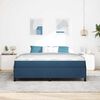vidaXL Letto a molle Blu 180 x 200 cm Tessuto