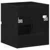 vidaXL Mobile Lavabo Rovere Nero 41x38,5x45 cm in Legno Multistrato