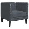 vidaXL Divano Grigio scuro 74,5 x 71 x 70,5 cm Velluto