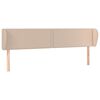 vidaXL Testiera ad Orecchio Cappuccino 163x23x78/88 cm in Similpelle