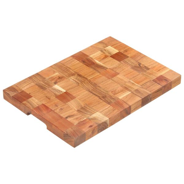 vidaXL Tagliere 50x34x3,8 cm in Legno Massello di Acacia