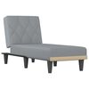 vidaXL Chaise Longue in Tessuto Grigio Chiaro