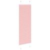 vidaXL Tenda Plissettata Rosa 45x150 cm Larghezza Tessuto 44,4 cm