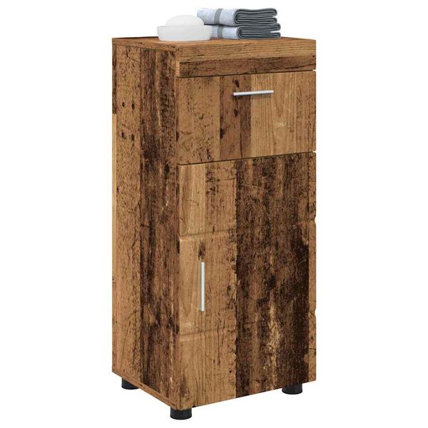 vidaXL Set di Armadi da Bagno TULUM Legno vecchio 37 x 31,5 x 82 cm