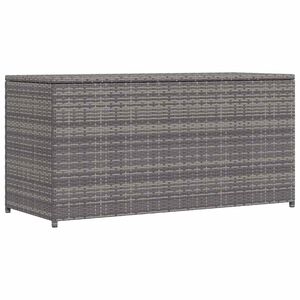vidaXL Baule da Giardino Grigio 120x50x60 cm in Polyrattan