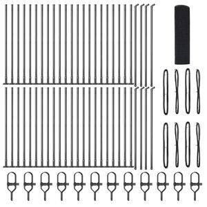 vidaXL Palo della recinzione Grigio