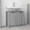 vidaXL Mobile Bagno Grigio Sonoma 64,5x33,5x59 cm in Legno Multistrato